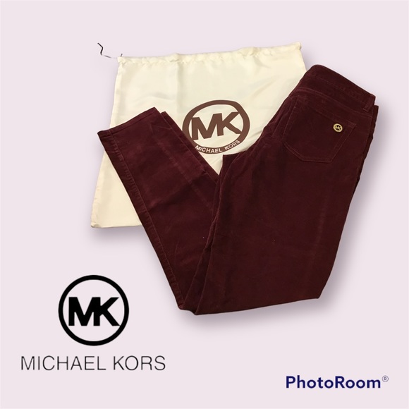 Michael Kors Pants - Michael Kors Skinny Merlot Corduroy 5 Pocket Jean Style Pants EUC